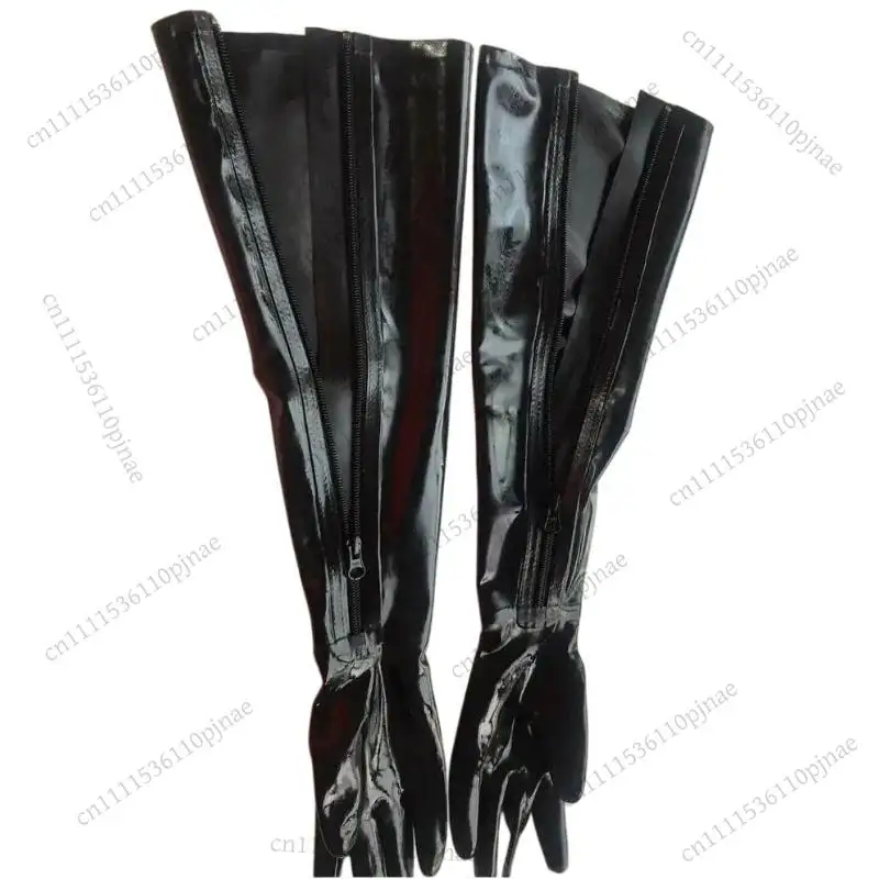 Black Latex Rubber Gummi Opera Long zip gloves latex long gloves zip cosplay custom made
Black Latex Rubber Gummi Opera Long zip gloves latex long gloves zip cosplay custom made