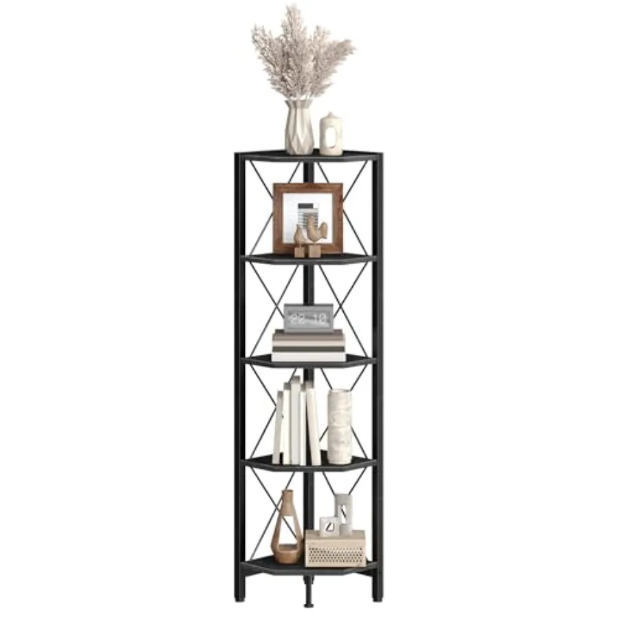 Corner Shelf Corner Bookcase 55.2" Tall Vertical Display Rack Plant Stand Open Storage Shelf for Living Room Bedroom Study Kitc
Corner Shelf Corner Bookcase 55.2" Tall Vertical Display Rack Plant Stand Open Storage Shelf for Living Room Bedroom Study Kitc