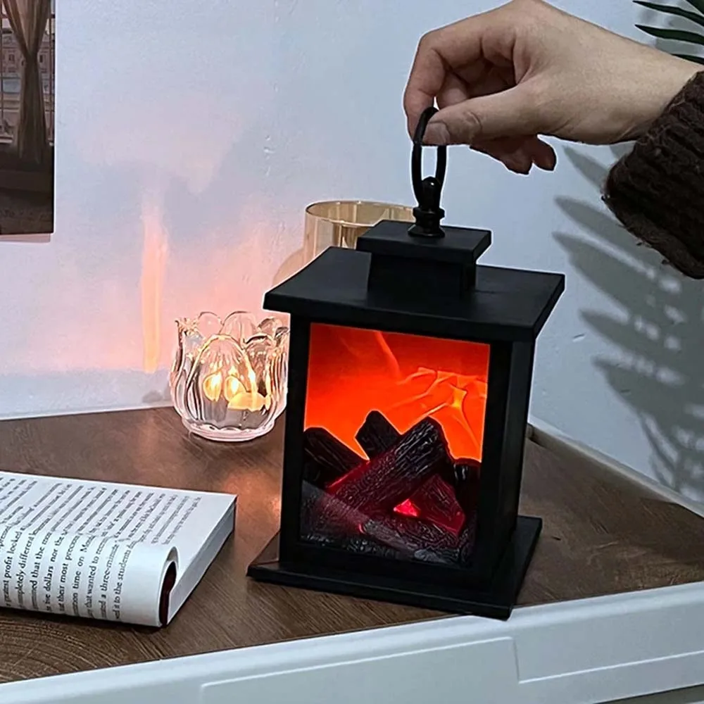 LED Fireplace Flame Lantern Lamp Dynamic Lighting Simulation Fireplace Flame Night Light Valentines Day Chirstmas Home Decor
LED Fireplace Flame Lantern Lamp Dynamic Lighting Simulation Fireplace Flame Night Light Valentines Day Chirstmas Home Decor