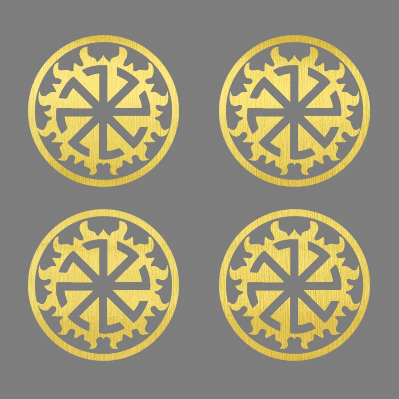 4 Pieces 10x10CM Vinyl Decal Наклей"Коловрат в Перуне" Car Sticker Kolovrat in Perun Auto Decors Without Background 31434#
4 Pieces 10x10CM Vinyl Decal Наклей"Коловрат в Перуне" Car Sticker Kolovrat in Perun Auto Decors Without Background 31434#