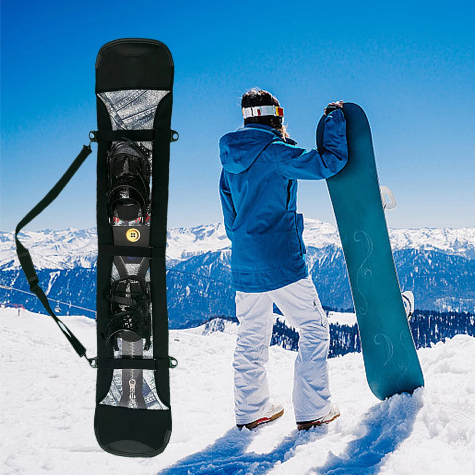 Padded Snowboard Cover, Waterproof Ski Protection Bag for Travel, Outdoor Sports Storage Case for Snowboarding Skiing Trips
Padded Snowboard Cover, Waterproof Ski Protection Bag for Travel, Outdoor Sports Storage Case for Snowboarding Skiing Trips