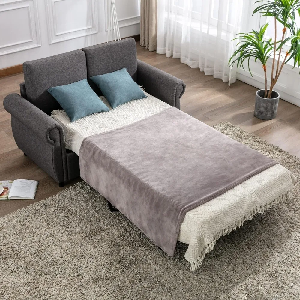 Sleeper Couch Small Sofa for Living Room or Bedroom Including Pull Out Bed, Customized
Sleeper Couch Small Sofa for Living Room or Bedroom Including Pull Out Bed, Customized