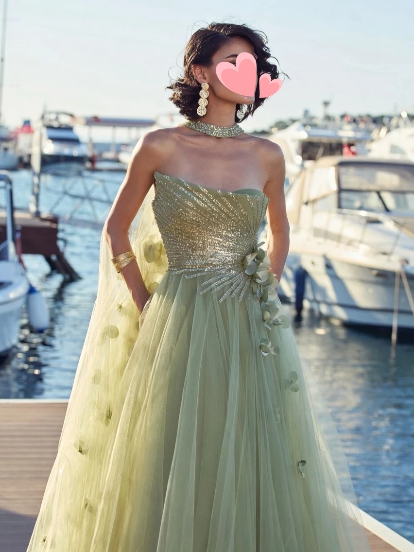 Oisslec Prom Dress Elegant Vintage Sweet Green Flowers Beads A-Line Customized Formal Occasion Prom Dress Evening Party Gowns
Oisslec Prom Dress Elegant Vintage Sweet Green Flowers Beads A-Line Customized Formal Occasion Prom Dress Evening Party Gowns
