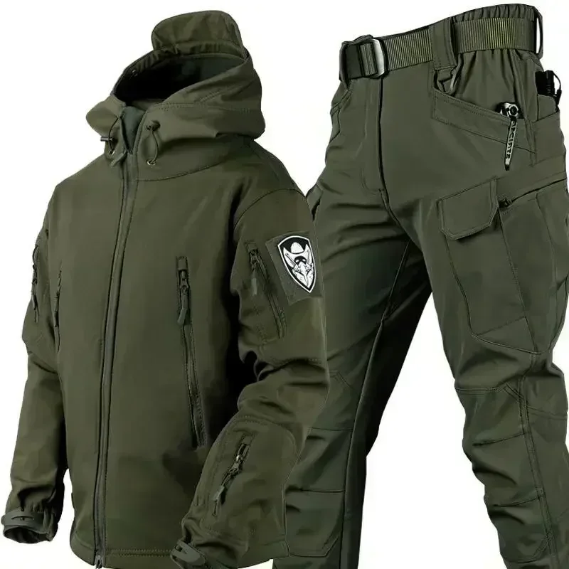 Winter and Autumn Wool Men's Jacket Waterproof Set Outdoor Fishing, Mountaineering, Hiking, Camping Sports Set Warm Jacket
Winter and Autumn Wool Men's Jacket Waterproof Set Outdoor Fishing, Mountaineering, Hiking, Camping Sports Set Warm Jacket