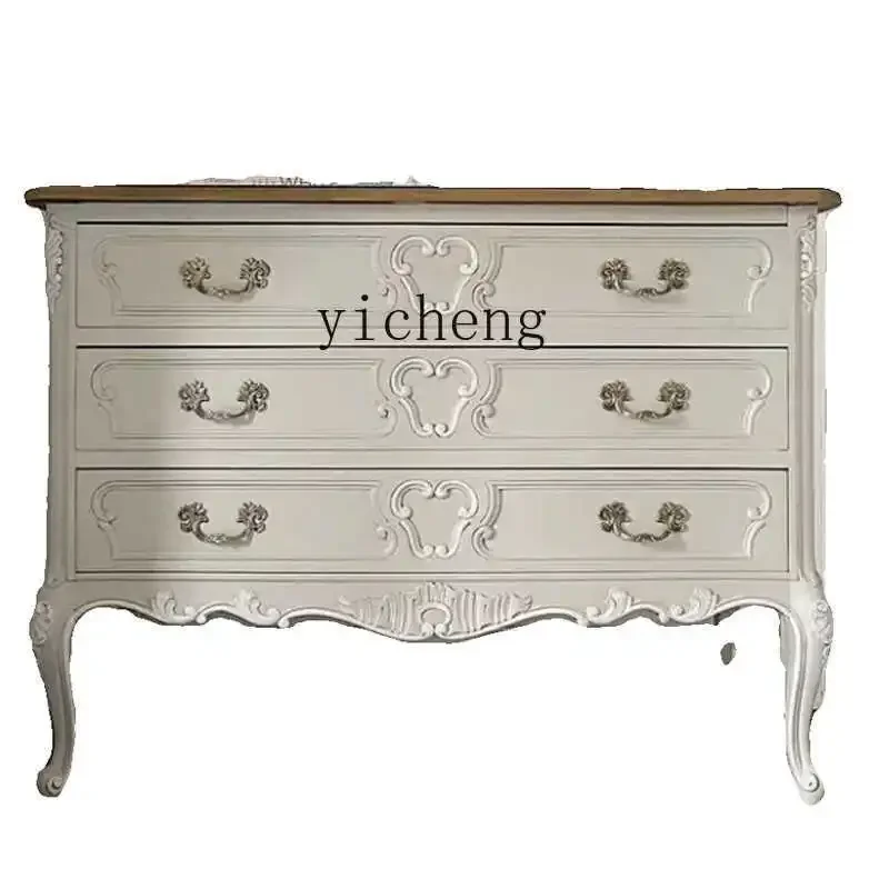 ZC French solid wood retro carved six-chest cabinet, entrance cabinet, American entrance foyer locker
ZC French solid wood retro carved six-chest cabinet, entrance cabinet, American entrance foyer locker