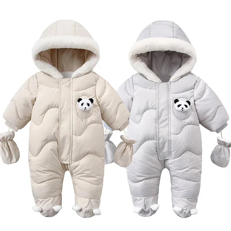 Winter Newborn Baby Romper Warm Panda Boy Jumpsuit With Gloves Cotton Plus Velvet Infant Clothing Hooded Baby Girl Clothes 0-18M
Winter Newborn Baby Romper Warm Panda Boy Jumpsuit With Gloves Cotton Plus Velvet Infant Clothing Hooded Baby Girl Clothes 0-18M