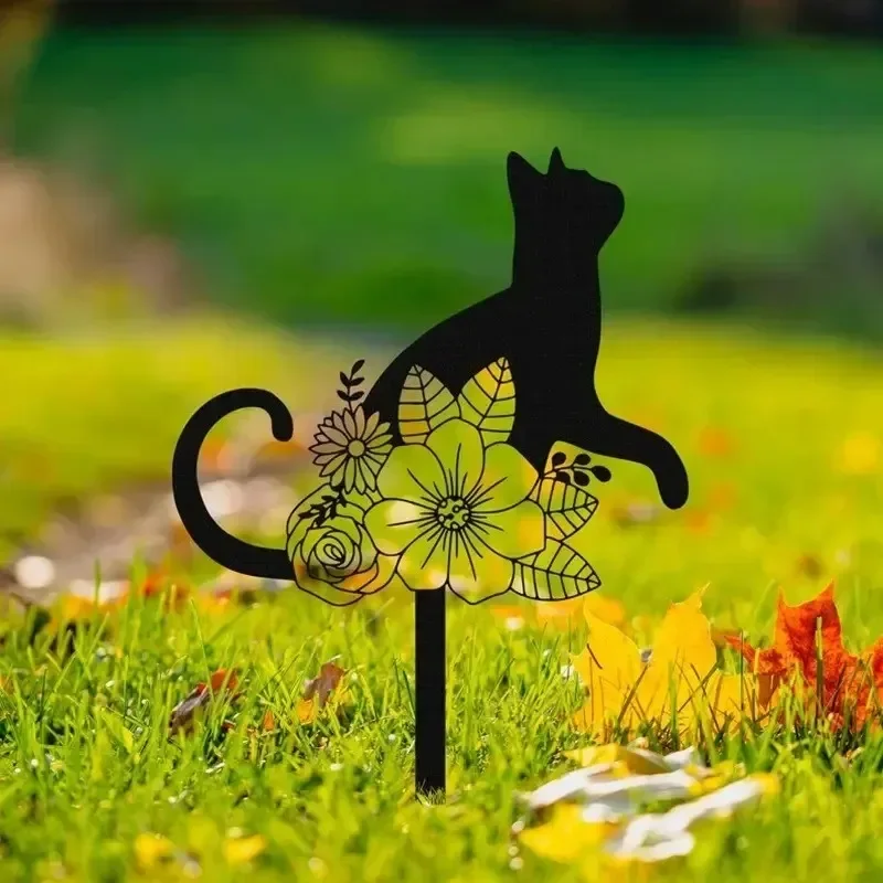 2026 Wrought Iron Black Cat Silhouette Outdoor Decoration for Yard Bird-Repellent Lawn Garden Stakes Gardening Supplies
2026 Wrought Iron Black Cat Silhouette Outdoor Decoration for Yard Bird-Repellent Lawn Garden Stakes Gardening Supplies