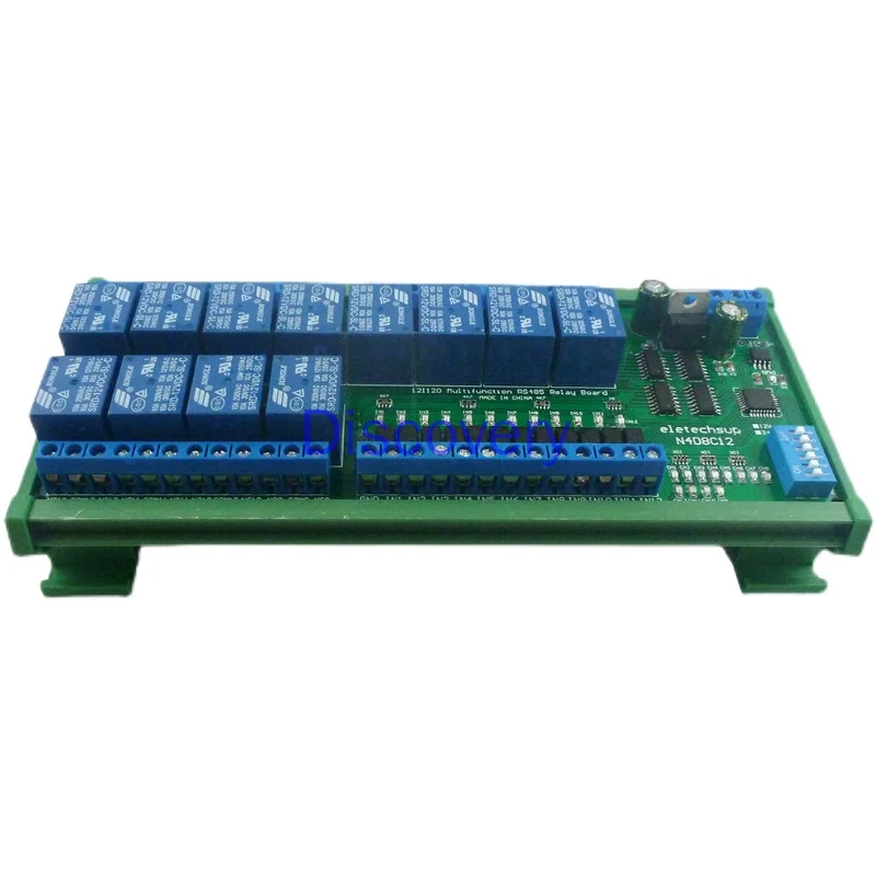 Isolated 12-in 12-out RS485 Relay Modbus RTU DIN35 Track Housing PLC Expansion Board
Isolated 12-in 12-out RS485 Relay Modbus RTU DIN35 Track Housing PLC Expansion Board