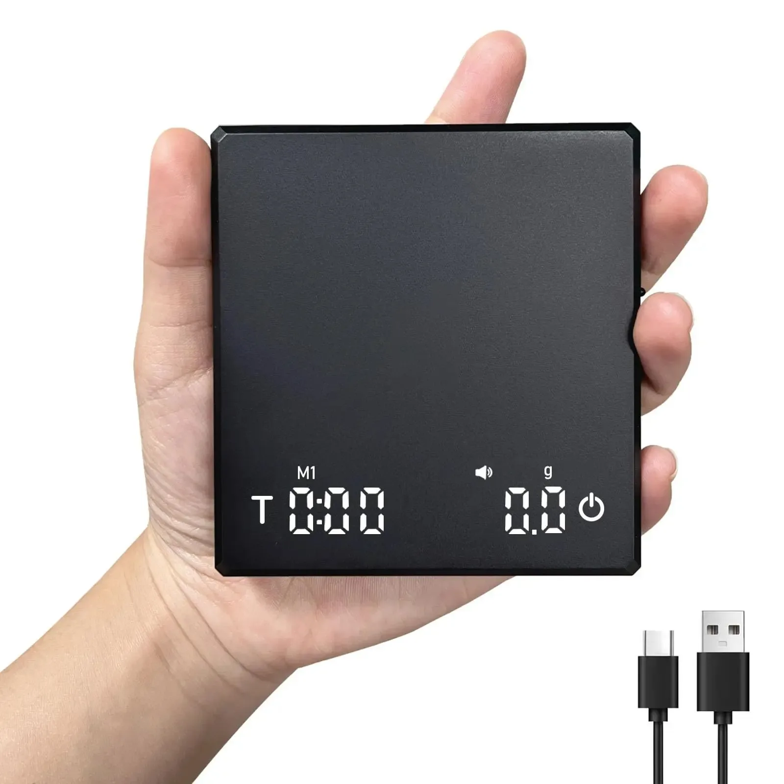 Mini Rechargeable Coffee Scale Automatic Timing - 2kg/0.1g Precision Espresso Scale Portable Digital Kitchen Tool for Baking
Mini Rechargeable Coffee Scale Automatic Timing - 2kg/0.1g Precision Espresso Scale Portable Digital Kitchen Tool for Baking
