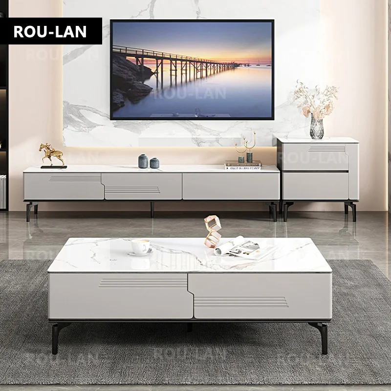 Modern Simple Rock Slab Coffee Table Tv Cabinet Combination Light Luxury High Living Room Floor Cabinet
Modern Simple Rock Slab Coffee Table Tv Cabinet Combination Light Luxury High Living Room Floor Cabinet