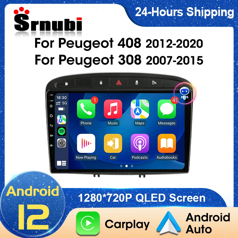 Srnubi Android 12 Car Radio for Peugeot 308 308SW 408 2012 - 2020 2 Din Multimedia Player Carplay Stereo GPS DVD Stereo Speaker
Srnubi Android 12 Car Radio for Peugeot 308 308SW 408 2012 - 2020 2 Din Multimedia Player Carplay Stereo GPS DVD Stereo Speaker