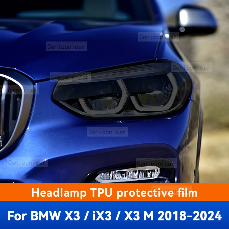 For BMW X3 IX3 X3M G01 G08 F97 2018-2024 Car Headlight Smoked Black TPU Protective Film Front Light Change Color Accessories
For BMW X3 IX3 X3M G01 G08 F97 2018-2024 Car Headlight Smoked Black TPU Protective Film Front Light Change Color Accessories