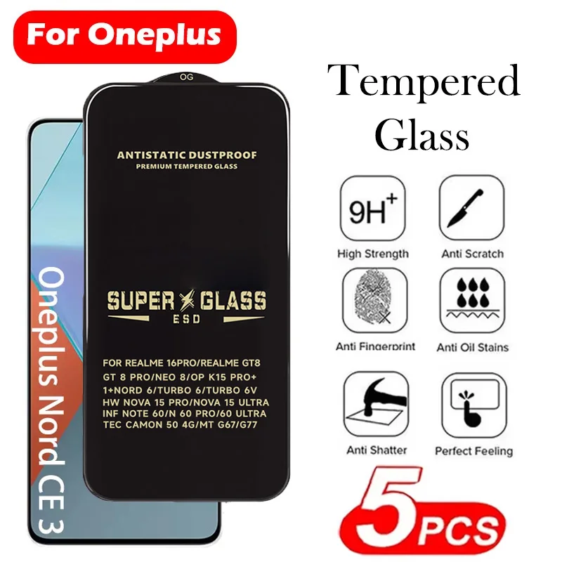 5PCS Tempered Glass For Oneplus Nord CE6 CE4 CE3 5 HD Protective Screen Protector For Oneplus 15 10T 13T 15T 13R 10R 9R 8T Film
5PCS Tempered Glass For Oneplus Nord CE6 CE4 CE3 5 HD Protective Screen Protector For Oneplus 15 10T 13T 15T 13R 10R 9R 8T Film