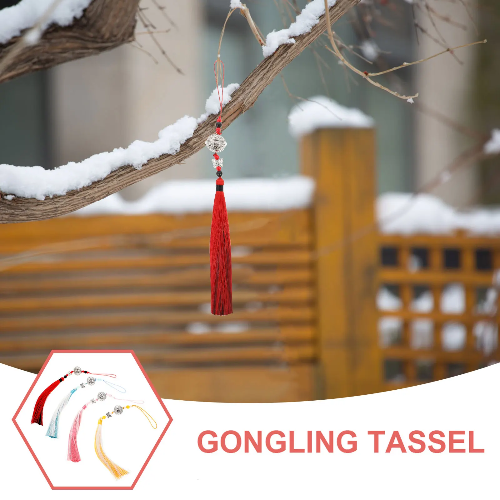 4 Pcs Palace Bell Tassel Pendant Costume Jewelry Vibrant Colors Durable Hanging naments Chinese Decor Accessories Stage
4 Pcs Palace Bell Tassel Pendant Costume Jewelry Vibrant Colors Durable Hanging naments Chinese Decor Accessories Stage