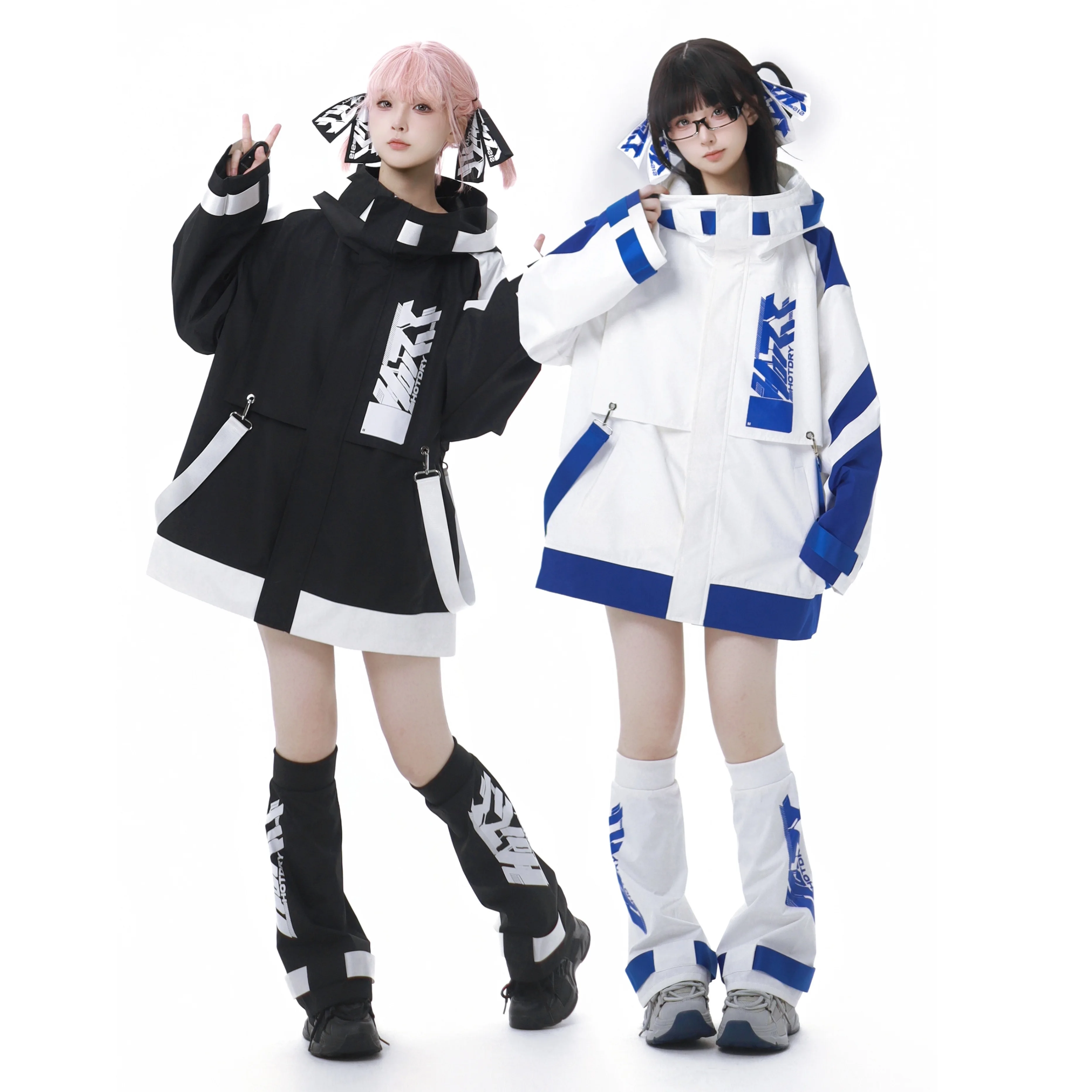 Japanese 2D Cos Sweet Girl Subculture Sets Colorblock Hooded Outdoor Jackets Long Sleeve Zip Trench Coat Loose Shorts Leg Covers
Japanese 2D Cos Sweet Girl Subculture Sets Colorblock Hooded Outdoor Jackets Long Sleeve Zip Trench Coat Loose Shorts Leg Covers