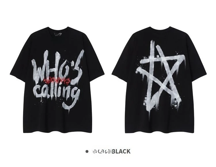 American Graffiti Letter Cotton Printed Short-sleeved T-shirt Men's Summer Loose Trendy Brand Hip-hop Oversize Couple T-shirt
American Graffiti Letter Cotton Printed Short-sleeved T-shirt Men's Summer Loose Trendy Brand Hip-hop Oversize Couple T-shirt
