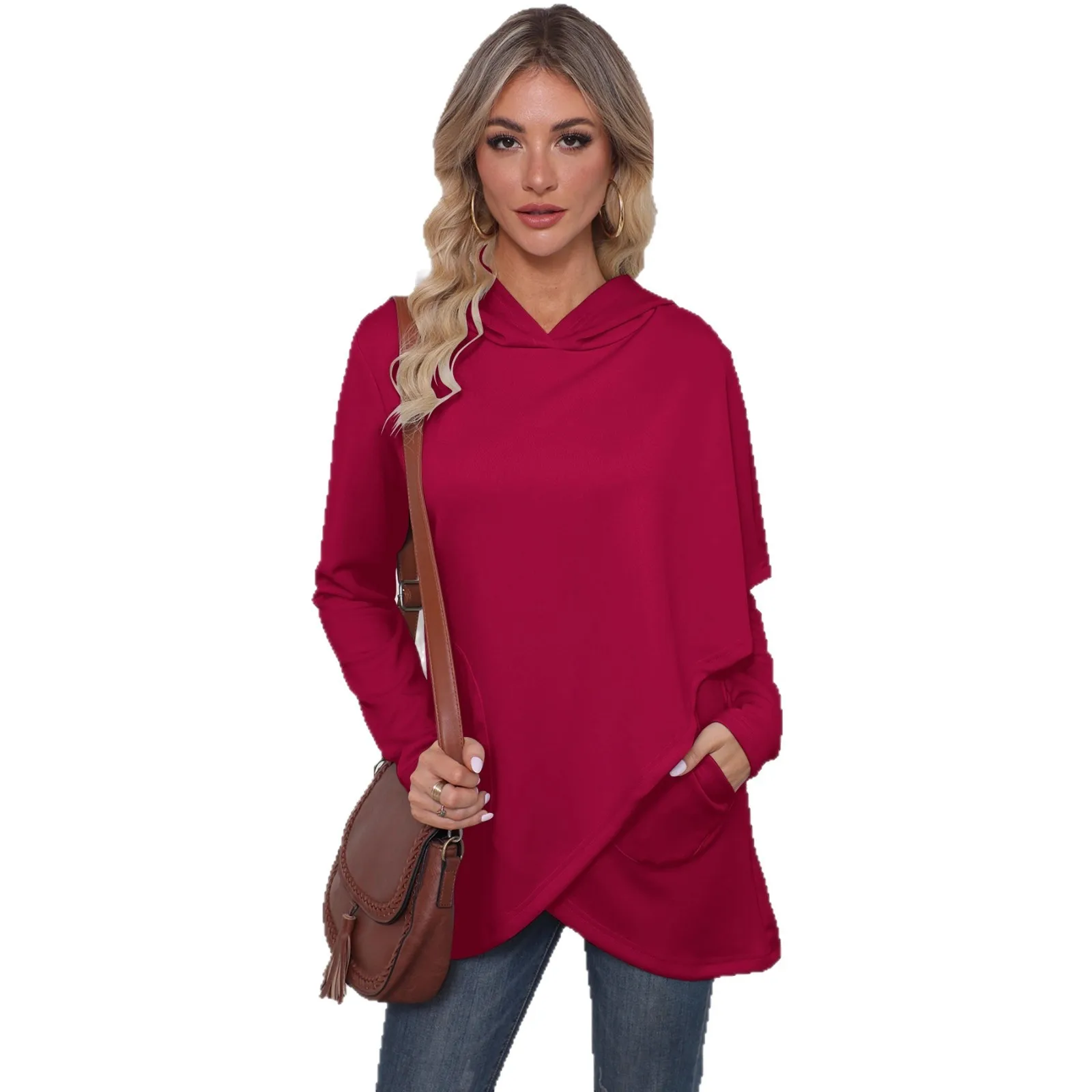 2025 New Fashion Hooded Long-sleeved Sweatshirt Women In Autumn Casual Loose Solid Color Irregular Top For Women
2025 New Fashion Hooded Long-sleeved Sweatshirt Women In Autumn Casual Loose Solid Color Irregular Top For Women