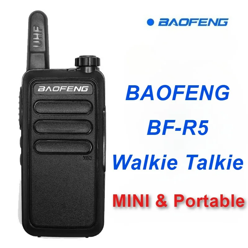 Baofeng Walkie-talkie BF-R5 Mini Outdoor High-power Walkie-talkie Hotel Security Civilian 2 Way Radio baofeng walkie talkie
Baofeng Walkie-talkie BF-R5 Mini Outdoor High-power Walkie-talkie Hotel Security Civilian 2 Way Radio baofeng walkie talkie