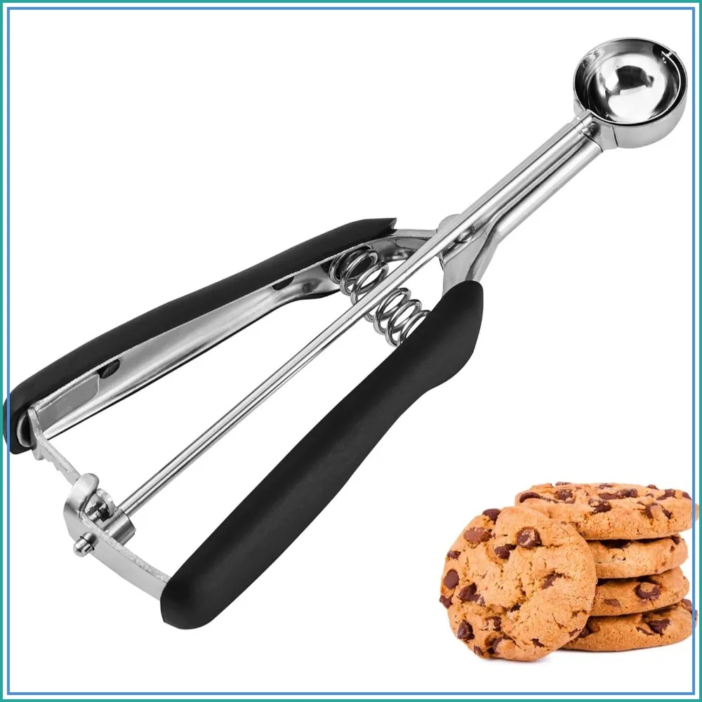 Mini Cookie Scoop 1 Tsp, Extra Small 1/3 Tbsp, Trigger Release, Non-Slip Grip, Multipurpose for Cookie Dough, Melon Ball, Ice Cream
Mini Cookie Scoop 1 Tsp, Extra Small 1/3 Tbsp, Trigger Release, Non-Slip Grip, Multipurpose for Cookie Dough, Melon Ball, Ice Cream