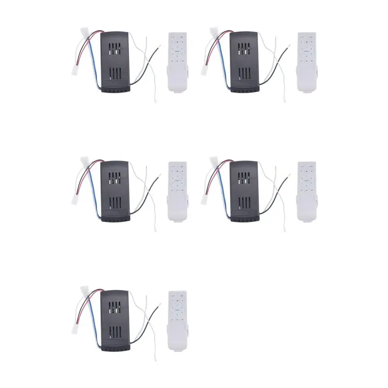 N75R-5X Universal Ceiling Fan Remote Control Kit 40W 6-Speed Timing Function Replacement Remote For DC Ceiling Fans & Lights