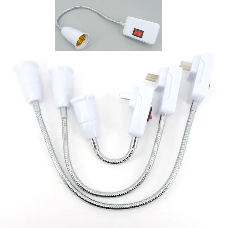 Flexible 23-53cm AC 110V 220V US PLUG E27 Socket holder Lamp Bulb base night light Socket Extension Converter Switch Adapter c1
Flexible 23-53cm AC 110V 220V US PLUG E27 Socket holder Lamp Bulb base night light Socket Extension Converter Switch Adapter c1