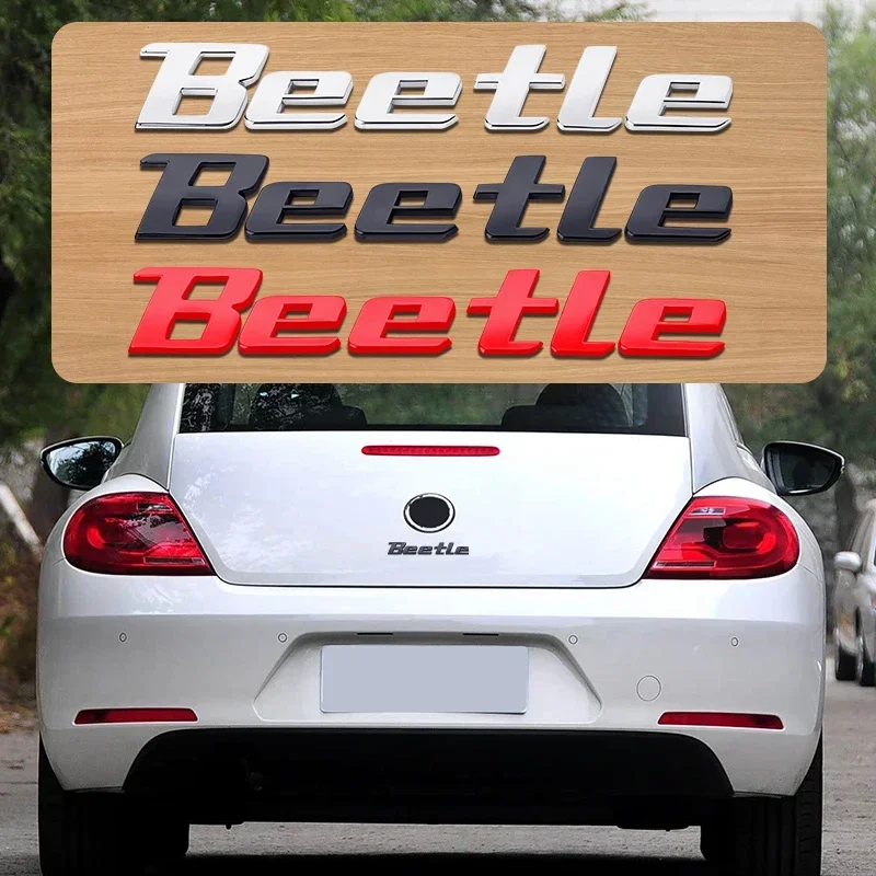 3D Metal logo Sticker Beetle Emblem Badge Chrome Black Red Letter Decal For Volkswagen VW Beetle Rear Trunk Decor Accessories
3D Metal logo Sticker Beetle Emblem Badge Chrome Black Red Letter Decal For Volkswagen VW Beetle Rear Trunk Decor Accessories