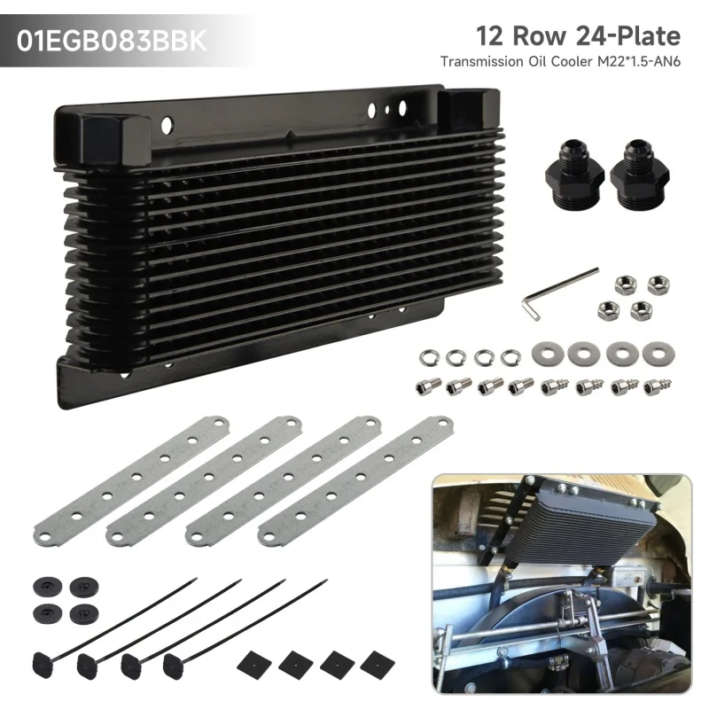 Универсальный 12-рядный 24-пластинчатый трансмиссионный черный масляный радиатор с адаптером AN6/AN8/AN10/AN12 для VW Baja Bug Beetle, алюминий
Универсальный 12-рядный 24-пластинчатый трансмиссионный черный масляный радиатор с адаптером AN6/AN8/AN10/AN12 для VW Baja Bug Beetle, алюминий