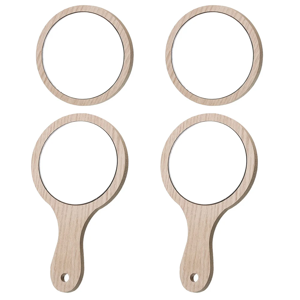 4Pcs Portable Cosmetics Mirror Set Fine Craftsmanship Clear Reflection Handheld Small Rounded Mirror for Travel
4Pcs Portable Cosmetics Mirror Set Fine Craftsmanship Clear Reflection Handheld Small Rounded Mirror for Travel