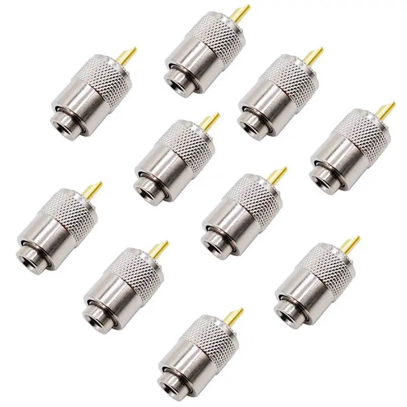 40PCS RF Connector UHF Male Connector RG8 RG58 Cable Lug Antenna Connector PL259
40PCS RF Connector UHF Male Connector RG8 RG58 Cable Lug Antenna Connector PL259