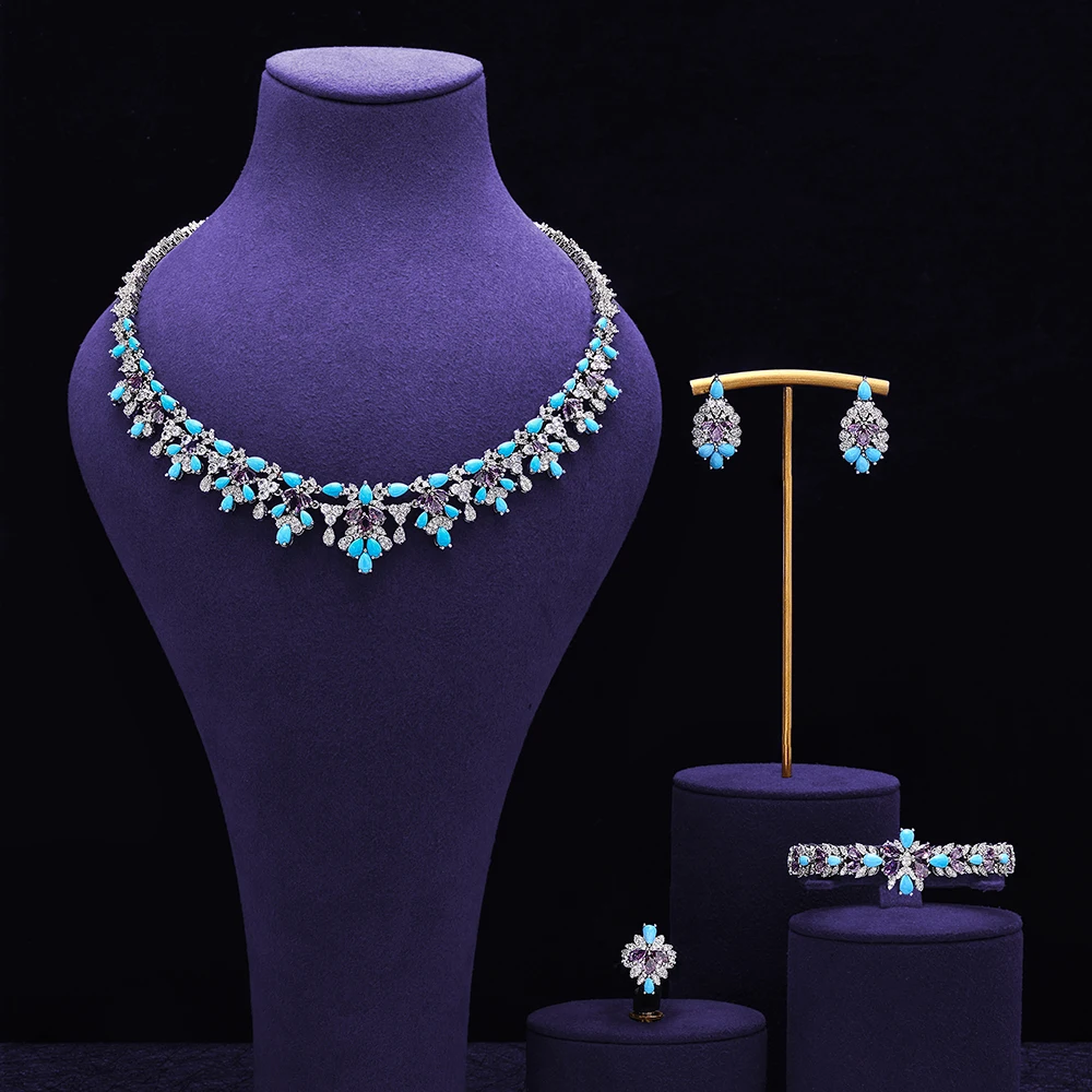 Роскошный желто-зеленый комплект ювелирных изделий с кубическим цирконием для женщин, 4 предмета, свадебные украшения, ожерелье, серьги, комплект, подарок на вечеринку в Дубае
Роскошный желто-зеленый комплект ювелирных изделий с кубическим цирконием для женщин, 4 предмета, свадебные украшения, ожерелье, серьги, комплект, подарок на вечеринку в Дубае