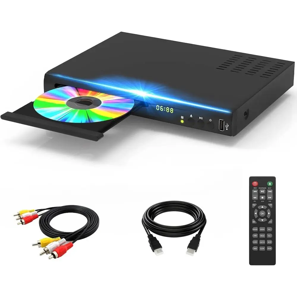 1080P Blu-Ray Player with Home Theater System, Compatible with All DVDs and Region A Blu-Rays, Supports 128GB USB, HDMI/AV/Coaxi
1080P Blu-Ray Player with Home Theater System, Compatible with All DVDs and Region A Blu-Rays, Supports 128GB USB, HDMI/AV/Coaxi