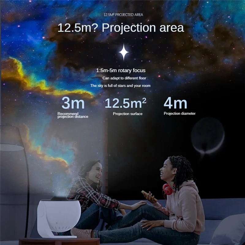 360° Rotating Starry Night Light Adjustable Projective Lamp For Bedroom, Home, Parties B-BAAX
360° Rotating Starry Night Light Adjustable Projective Lamp For Bedroom, Home, Parties B-BAAX