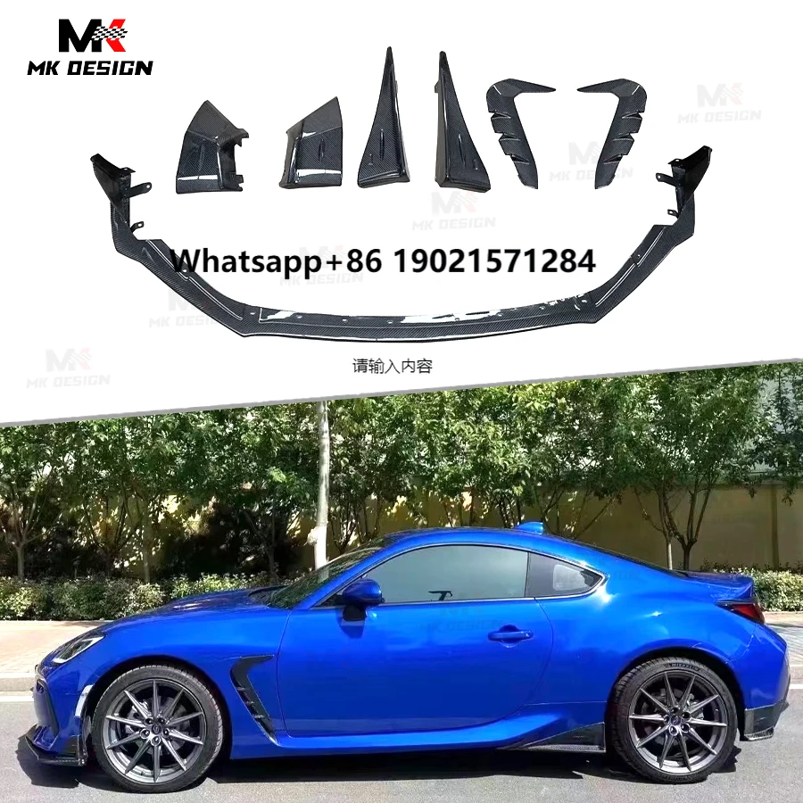 Carbon Fiber STI Style Body Kit for GR86 2021UP Front Lip Side Skirt Front Fenders Rear Canards Auto Decoration Car Parts 
Carbon Fiber STI Style Body Kit for GR86 2021UP Front Lip Side Skirt Front Fenders Rear Canards Auto Decoration Car Parts