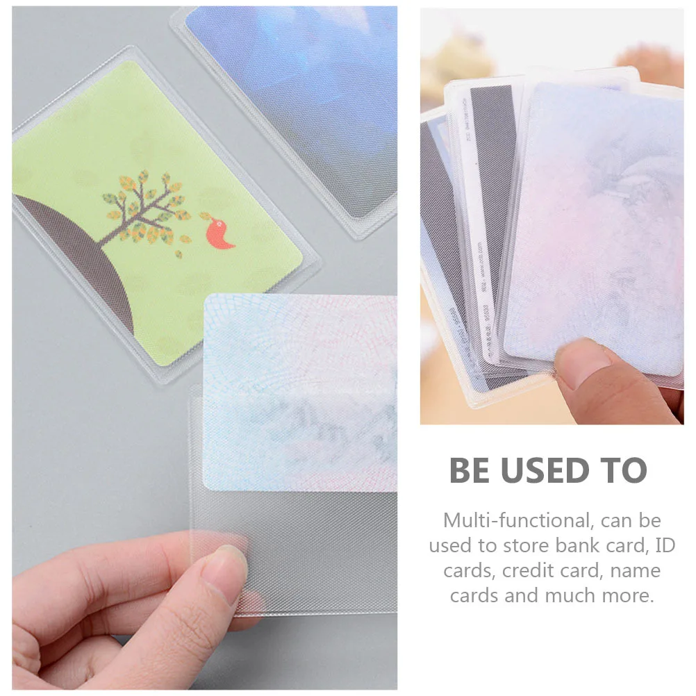 PVC Clear Card Sleeves 100 Pcs for Credit Bus Metro Cards Protection Anti Magnetic Key Holder Badge Cover White
PVC Clear Card Sleeves 100 Pcs for Credit Bus Metro Cards Protection Anti Magnetic Key Holder Badge Cover White