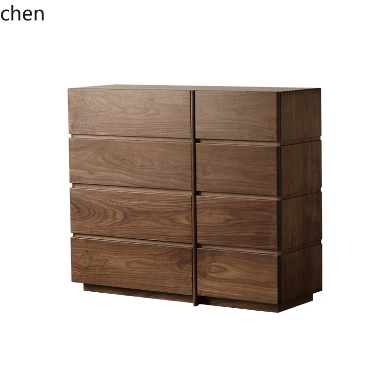 CP walnut high chest cabinet eight bucket cabinet retro solid wood storage edge storage simple
CP walnut high chest cabinet eight bucket cabinet retro solid wood storage edge storage simple