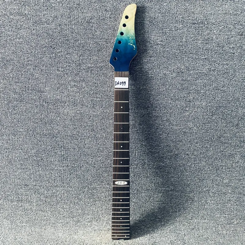 IN099 24 Frets Floyd Rose Electric Guitar Neck Blue Quilted Maple Headstock Maple+Rosewood Semi Finishing for DIY Replace
IN099 24 Frets Floyd Rose Electric Guitar Neck Blue Quilted Maple Headstock Maple+Rosewood Semi Finishing for DIY Replace