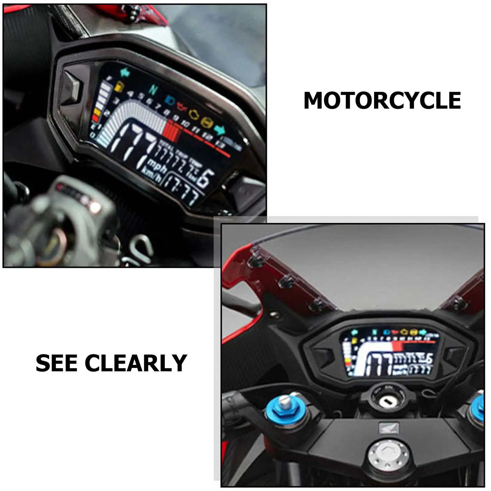 Universal Motorcycle Speedometer Digital LCD Display Water Temperature Odometer Gauge Multifunction Level Indicator
Universal Motorcycle Speedometer Digital LCD Display Water Temperature Odometer Gauge Multifunction Level Indicator
