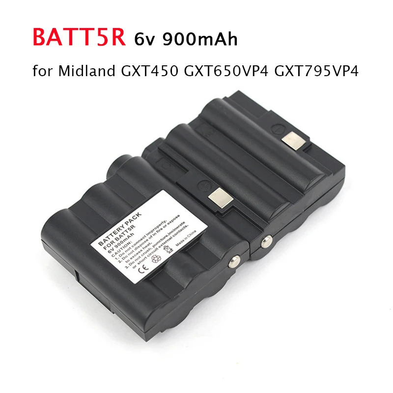6V 900mAh BATT5R Battery for Midland G7 G9 GXT650 BATT-5R GXT500 GXT450 GXT900 GXT950 GXT-720 GXT-756 Rechargeable Ni-MH Battery
6V 900mAh BATT5R Battery for Midland G7 G9 GXT650 BATT-5R GXT500 GXT450 GXT900 GXT950 GXT-720 GXT-756 Rechargeable Ni-MH Battery