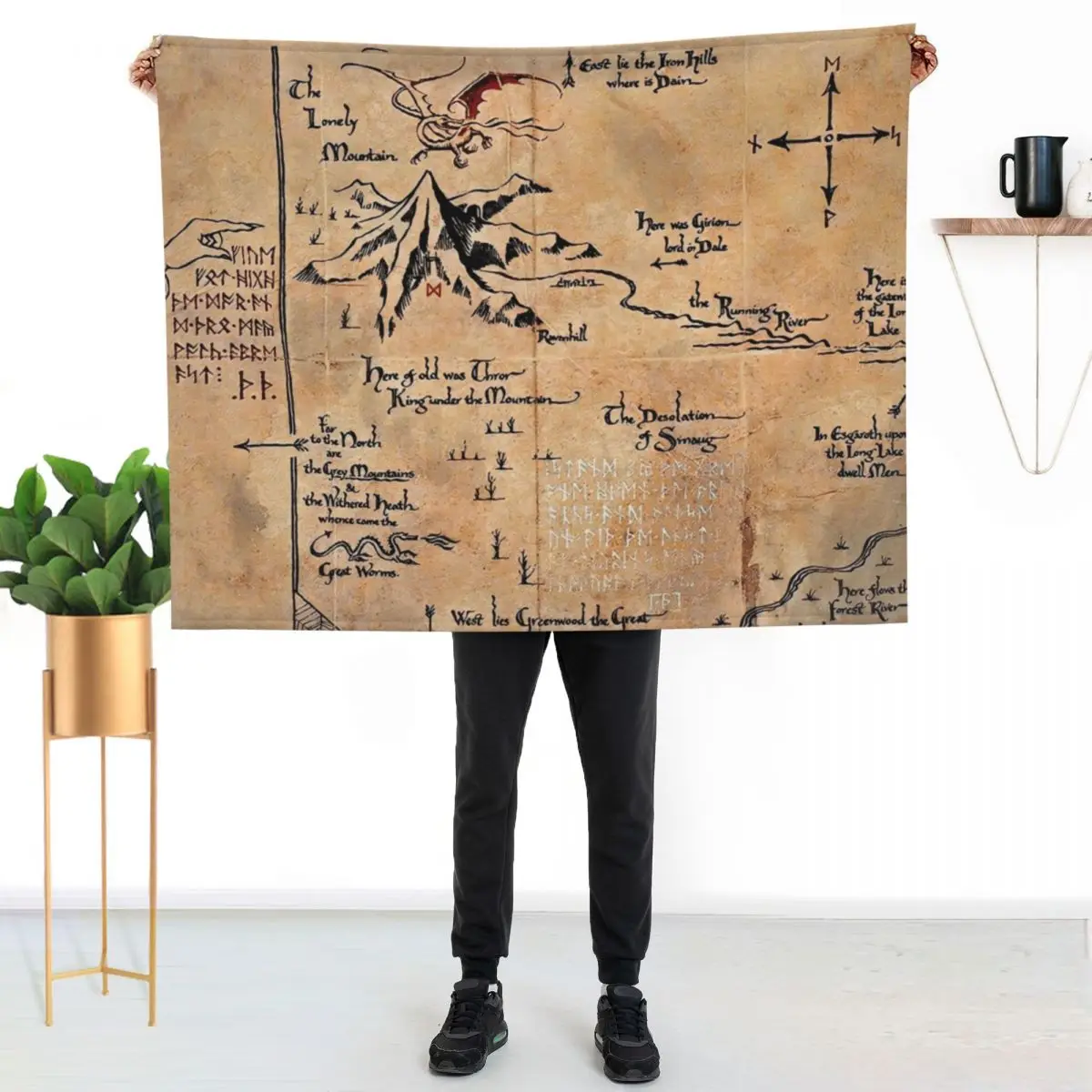 map of the lonely mountain, Erebor Throw Blanket Lightweight Cozy Blanket for Bed Sofa
map of the lonely mountain, Erebor Throw Blanket Lightweight Cozy Blanket for Bed Sofa