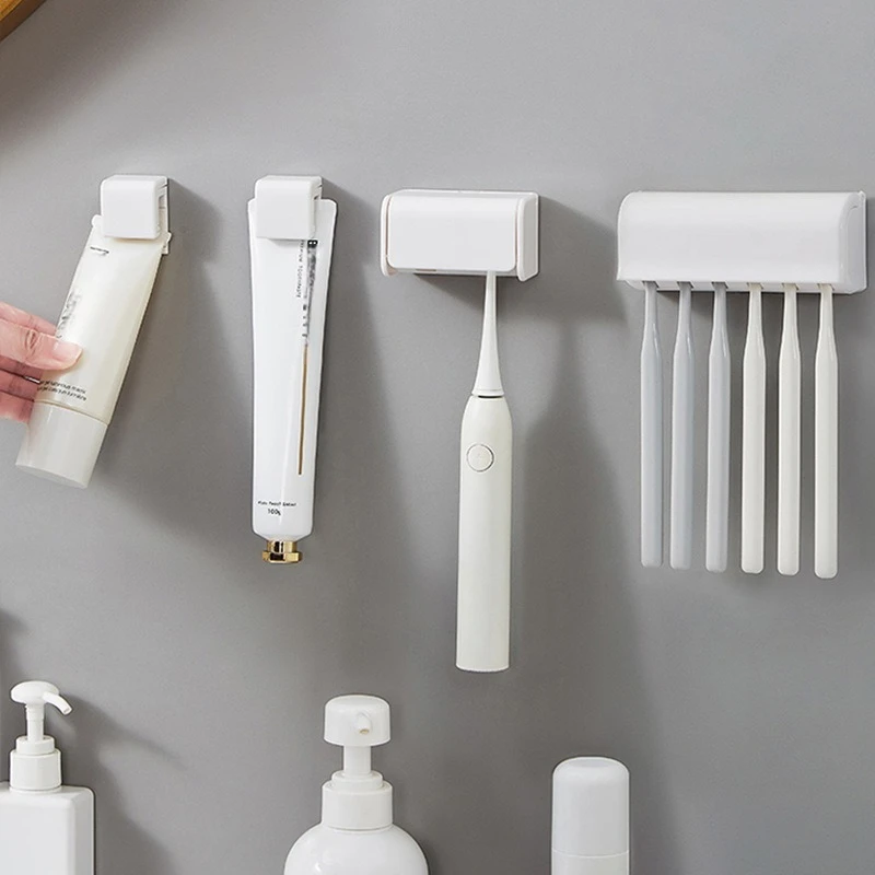 Toothbrush Holder Toothpaste Hook Keeper Family Tooth Brush Storage Wall Mount Rack Container Tools Bathroom Accessories
Toothbrush Holder Toothpaste Hook Keeper Family Tooth Brush Storage Wall Mount Rack Container Tools Bathroom Accessories
