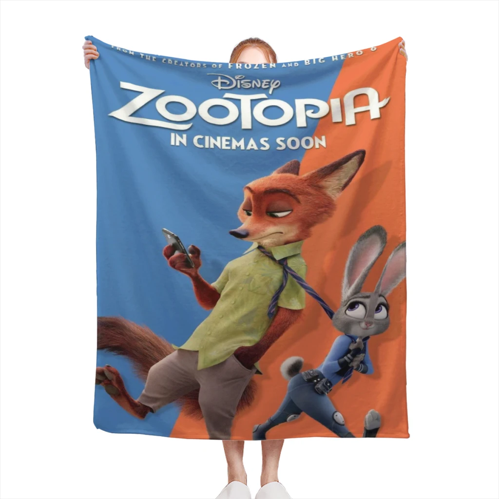 Zootopia Blanket Flange Textile Decor Portable Super Soft Throw Blankets for Home Office Plush Thin Quilt
Zootopia Blanket Flange Textile Decor Portable Super Soft Throw Blankets for Home Office Plush Thin Quilt
