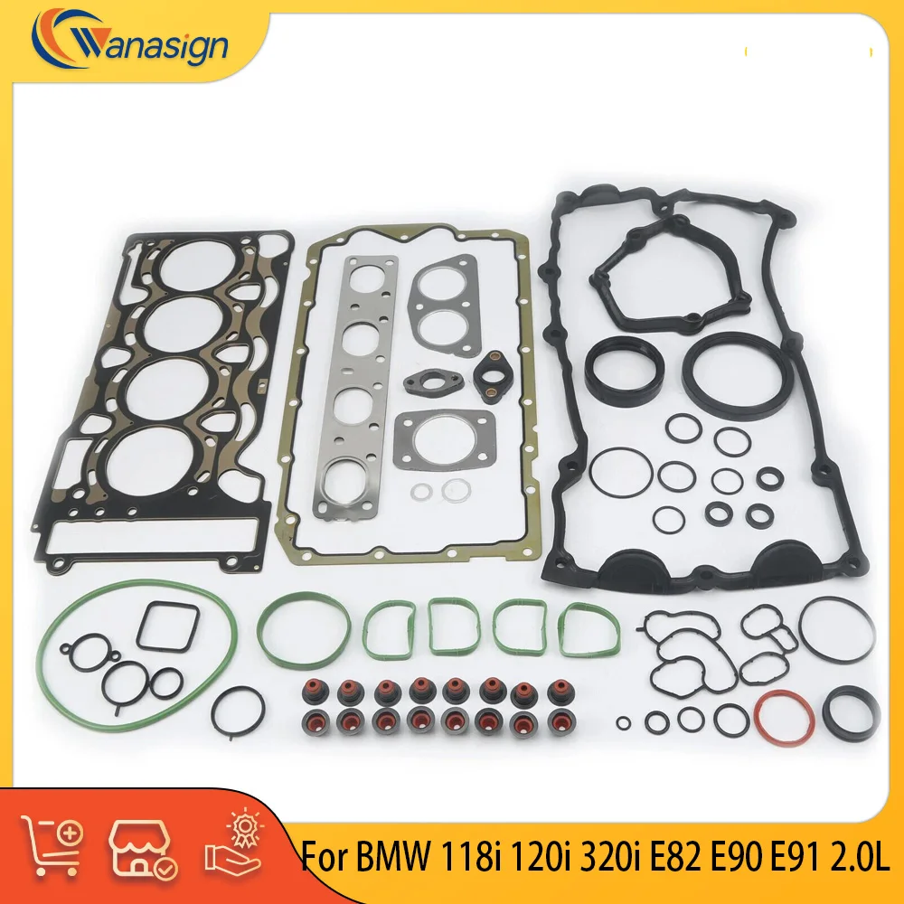 Engine Parts Full Gasket Set Fit 2.0 L L4 Gas N46 or BMW 118i 120i 320i E82 E90 E91 2.0L 11127501588 11127509710
Engine Parts Full Gasket Set Fit 2.0 L L4 Gas N46 or BMW 118i 120i 320i E82 E90 E91 2.0L 11127501588 11127509710