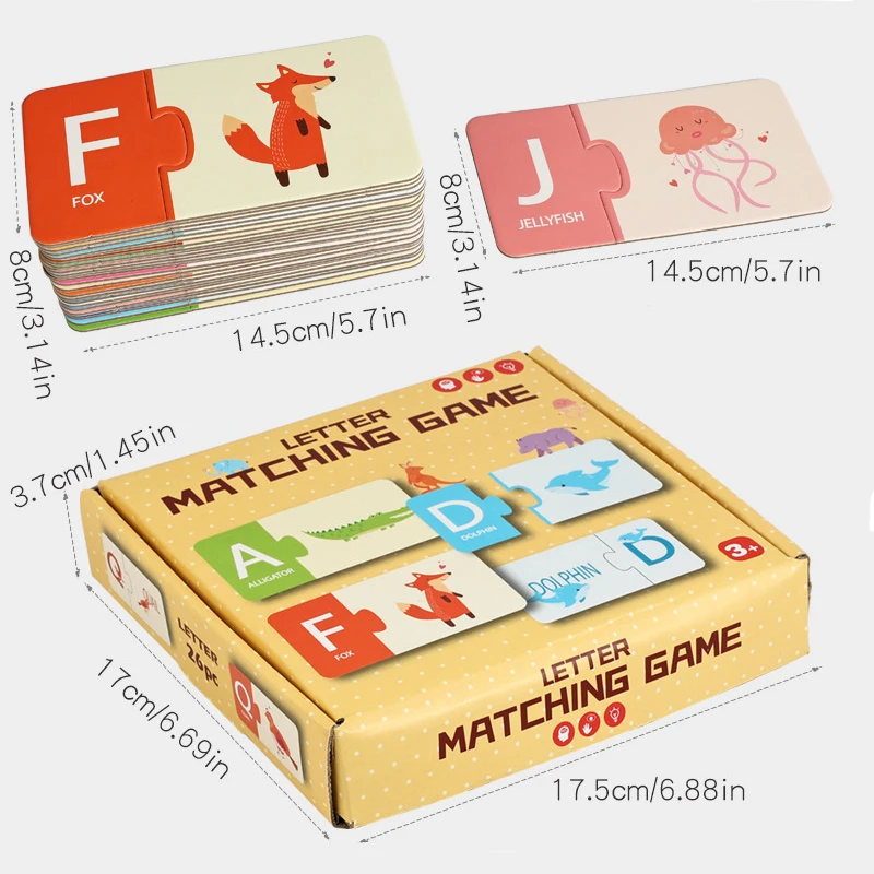 Letter Number Pairing Puzzle Card Toy, Hand-Eye Coordination Cognitive Fun Desktop Puzzles, Christmas Gift for Ages 3+
Letter Number Pairing Puzzle Card Toy, Hand-Eye Coordination Cognitive Fun Desktop Puzzles, Christmas Gift for Ages 3+