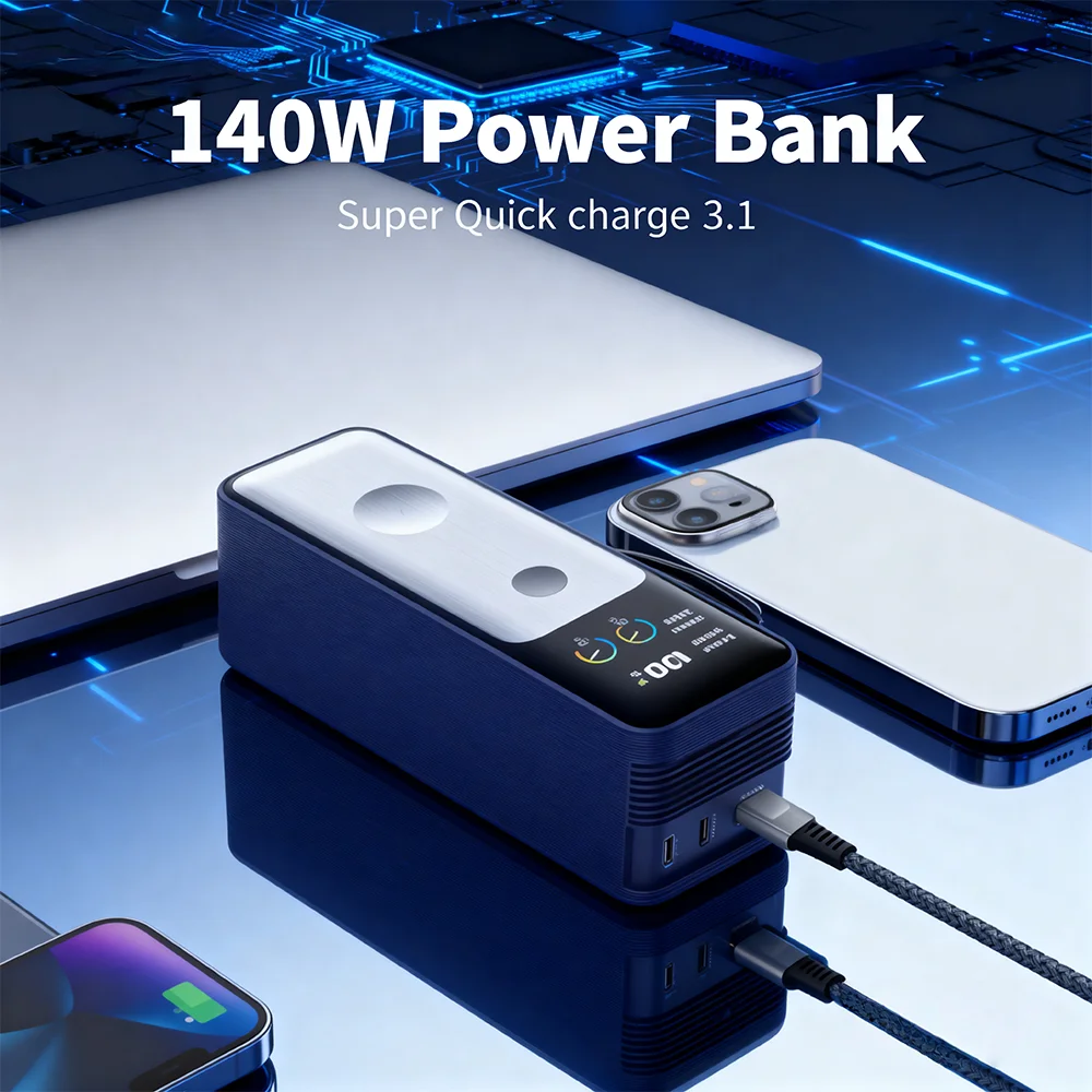 Victpower 27000mAh PD3.1 USB - C Fast Charging Power Bank 140W Portable External Battery for Laptop (MacBook/Xiaomi) & iPhone
Victpower 27000mAh PD3.1 USB - C Fast Charging Power Bank 140W Portable External Battery for Laptop (MacBook/Xiaomi) & iPhone
