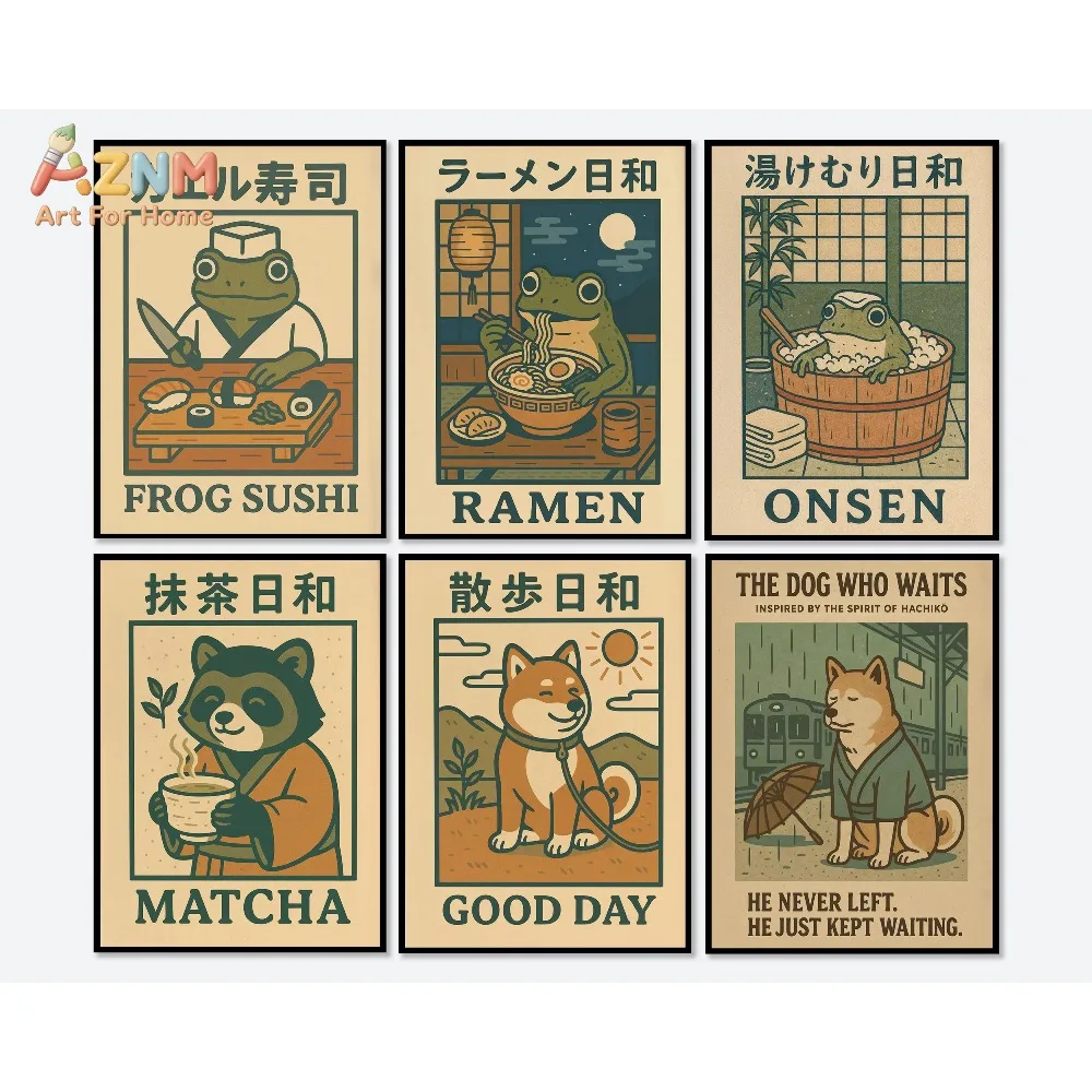 1pc Japanese Retro Animals Series Poster Print Canvas Pictures Home for Living Room and Bedroom Wall Modern Decor
1pc Japanese Retro Animals Series Poster Print Canvas Pictures Home for Living Room and Bedroom Wall Modern Decor