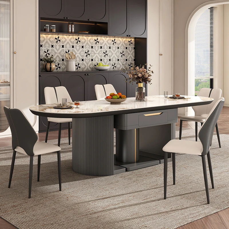Automatic dining table mahjong table dual-purpose dining table integrated modern light luxury rock slab multi-function
Automatic dining table mahjong table dual-purpose dining table integrated modern light luxury rock slab multi-function