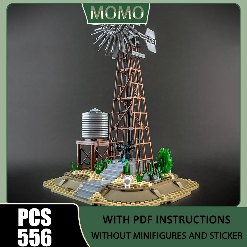 Street View Model Moc Building Blocks Functional Wind-Pump 2.0 Model Technology Bricks DIY Assembly Construstion Gifts Toys
Street View Model Moc Building Blocks Functional Wind-Pump 2.0 Model Technology Bricks DIY Assembly Construstion Gifts Toys