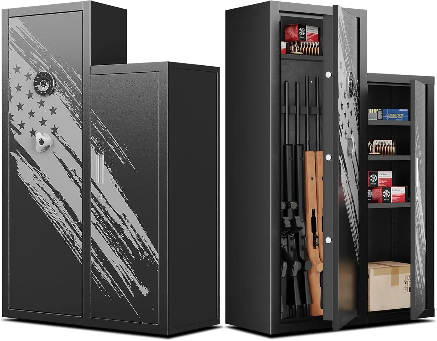 Gun Safe for Rifles and Pistols, Quick Access Rifle Safe, Gun Cabinet and Metal Storage Cabinet, Gun Safes & Cabinets
Gun Safe for Rifles and Pistols, Quick Access Rifle Safe, Gun Cabinet and Metal Storage Cabinet, Gun Safes & Cabinets