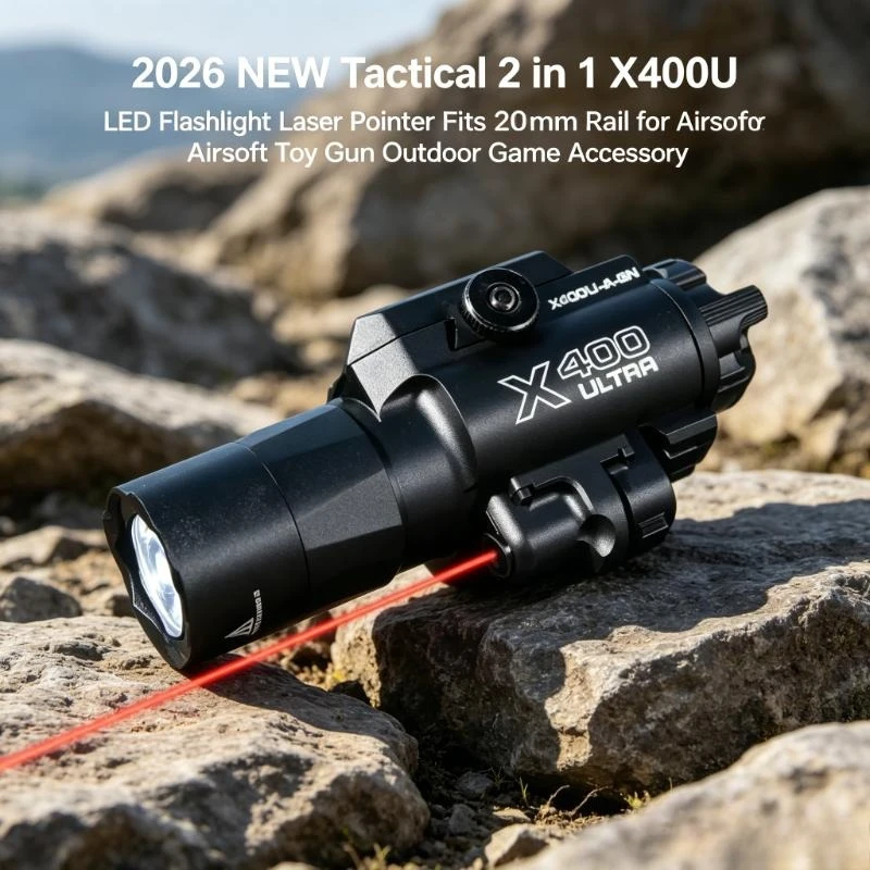 2026 NEW Tactical X300W Dual Beam Laser Sight LED Torch Fits 20mm Standard Rail Airsoft Toy Shooting Gear
2026 NEW Tactical X300W Dual Beam Laser Sight LED Torch Fits 20mm Standard Rail Airsoft Toy Shooting Gear