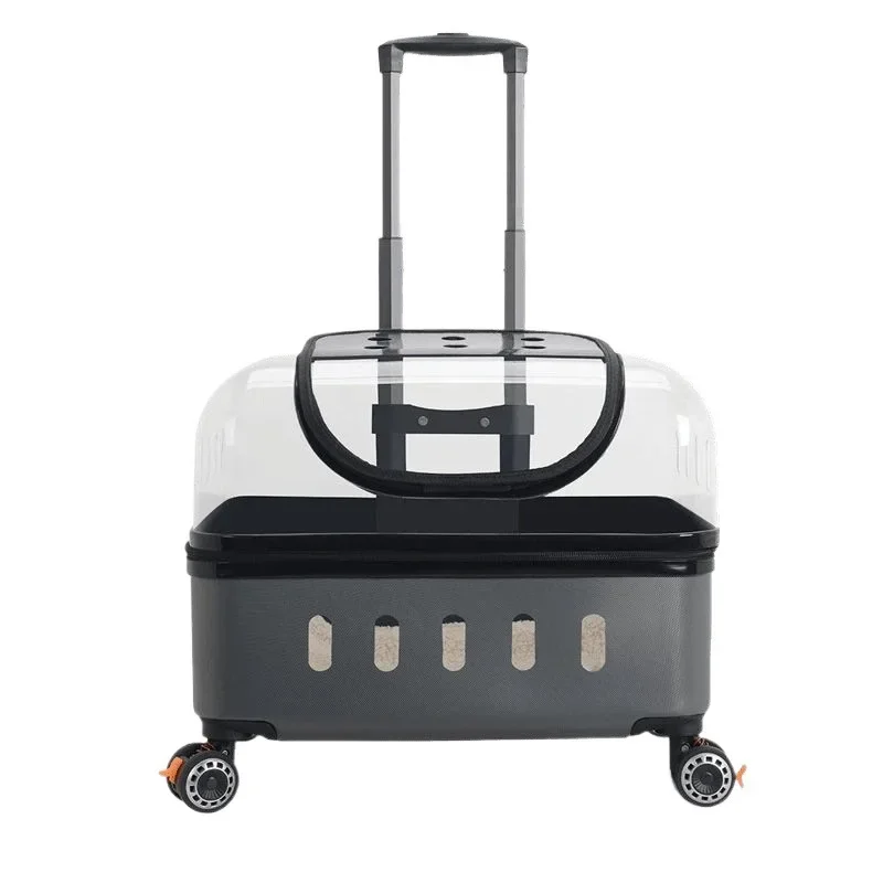 Pet trolley case, transparent cat bag, portable when going out, cat suitcase, trolley
Pet trolley case, transparent cat bag, portable when going out, cat suitcase, trolley